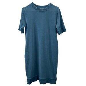 Universal Standard Grace Dress Pullover Sweatshirt S Deep Sea Teal Vanity 3XS